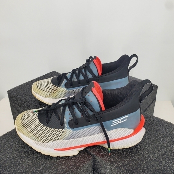 Under Armour Shoes 7 Youth 8.5 Women Hovr Curry 7 UNDRTD 3022113-100  Sneakers - Picture 9 of 11